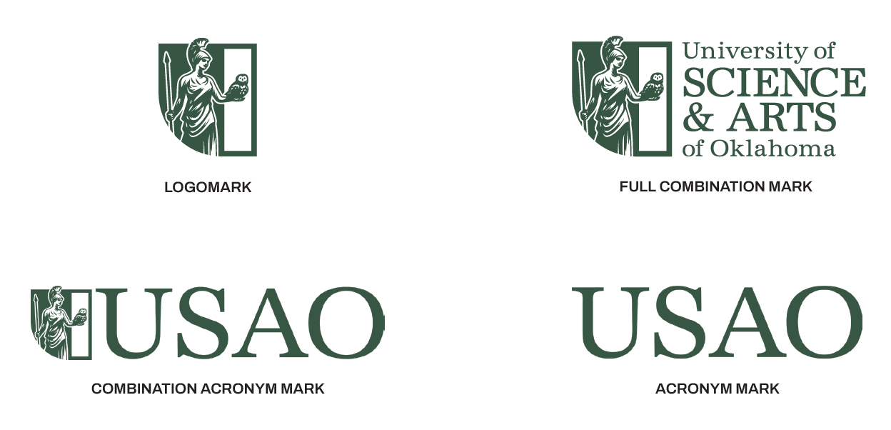 Variations on the USAO logo
