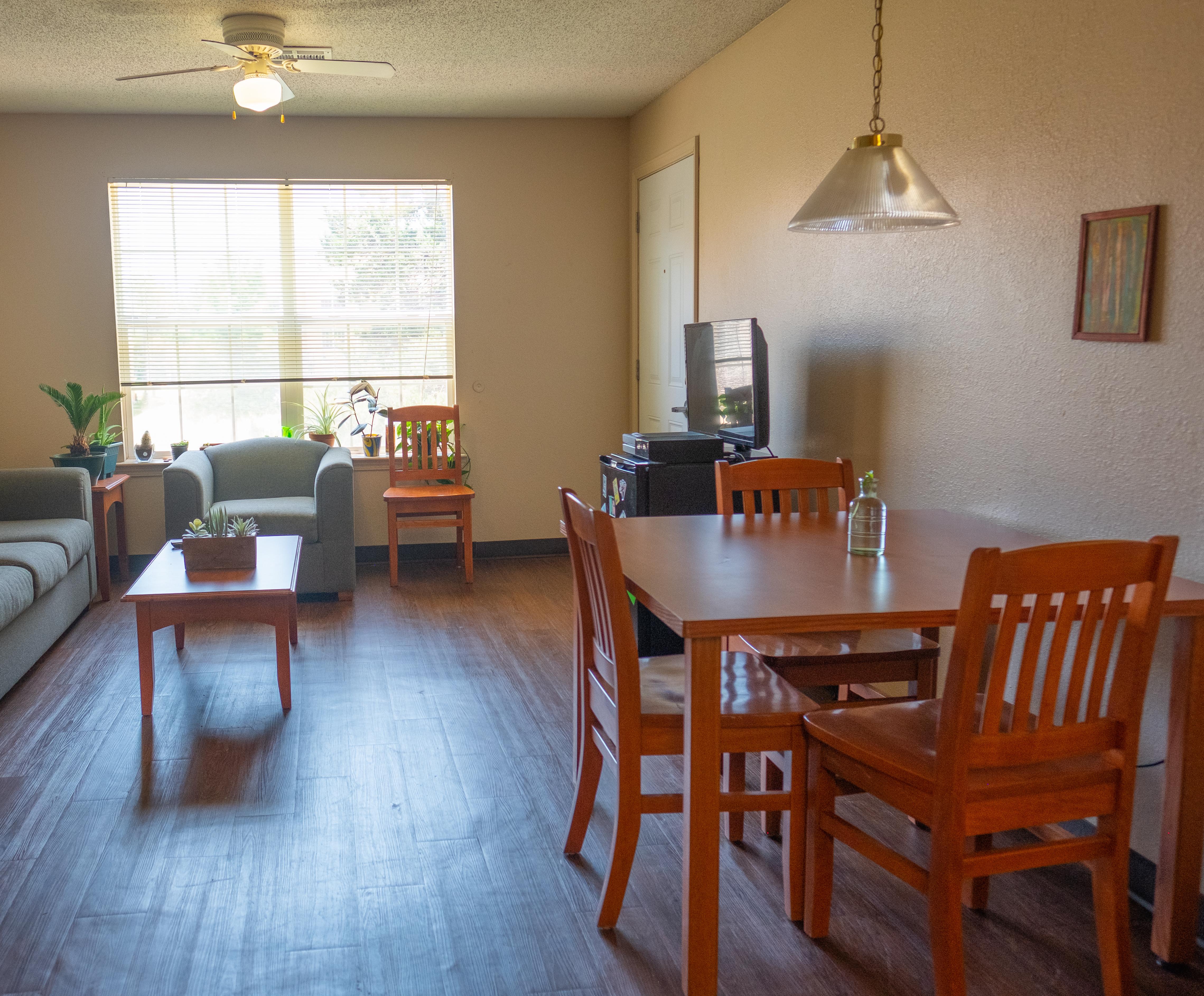 Dining and living room