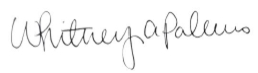 Whitney Palesano Signature