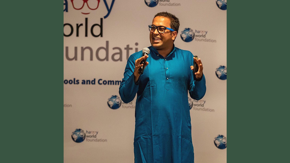 Patel's Happy World Foundation program has more than 1,200 volunteers from over 150 countries 