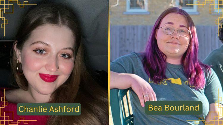 First-generation students Chanlie Ashford (BS '25) and Bea Bourland (BS '26) 