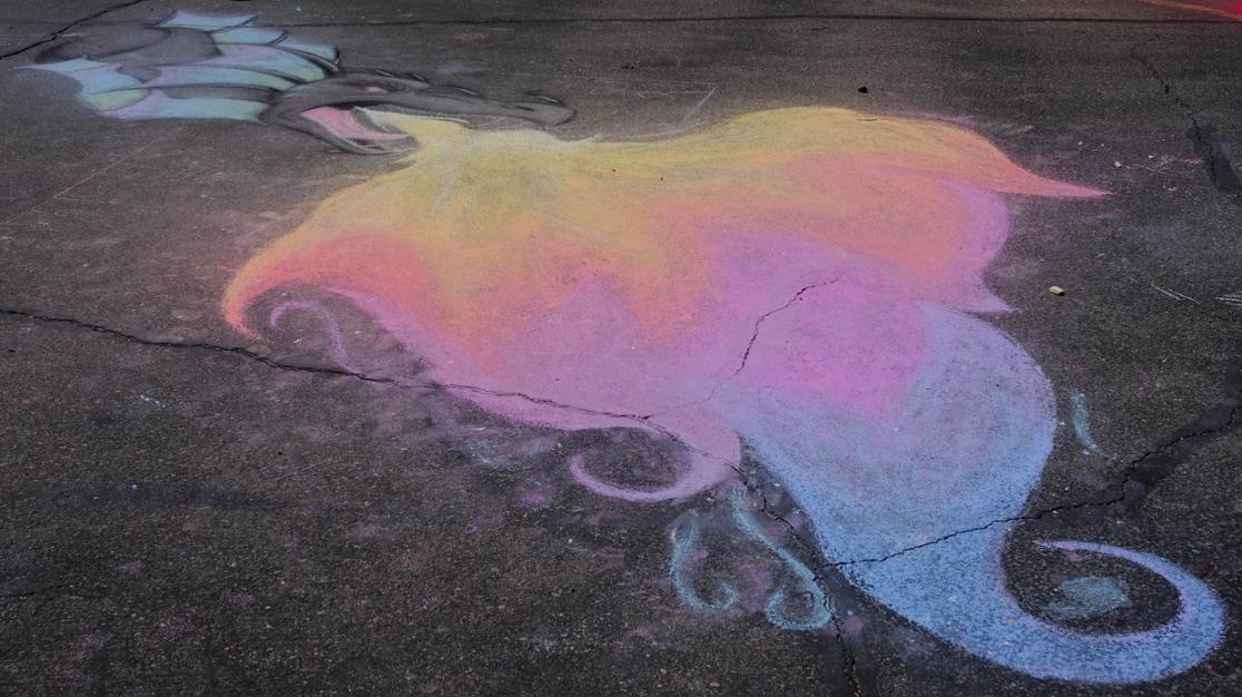 Chalk art