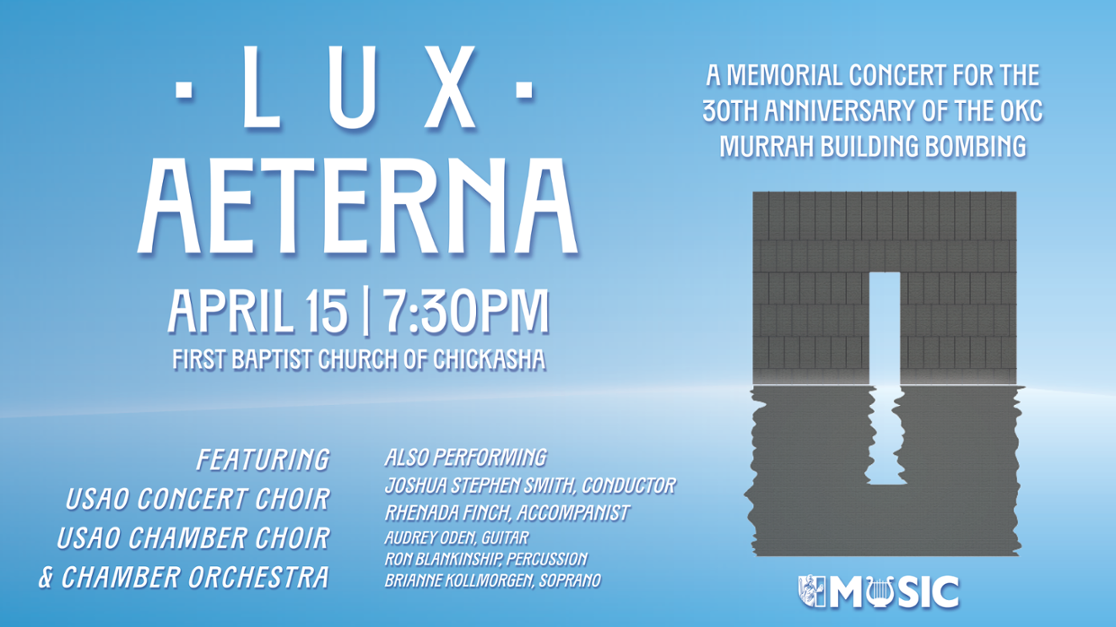 USAO Music to Perform OKC Bombing Memorial Concert