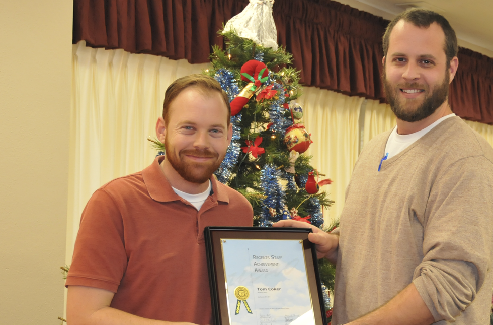 Coker receives Staff Achievement award