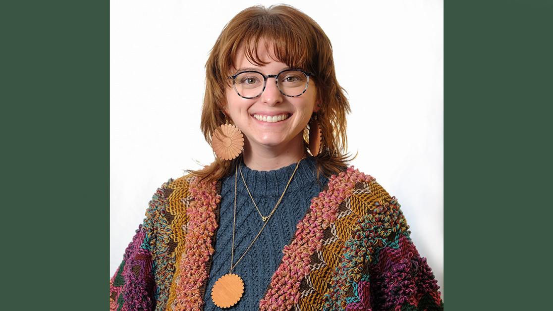 A headshot of student Delaney Medcalf against a white backdrop