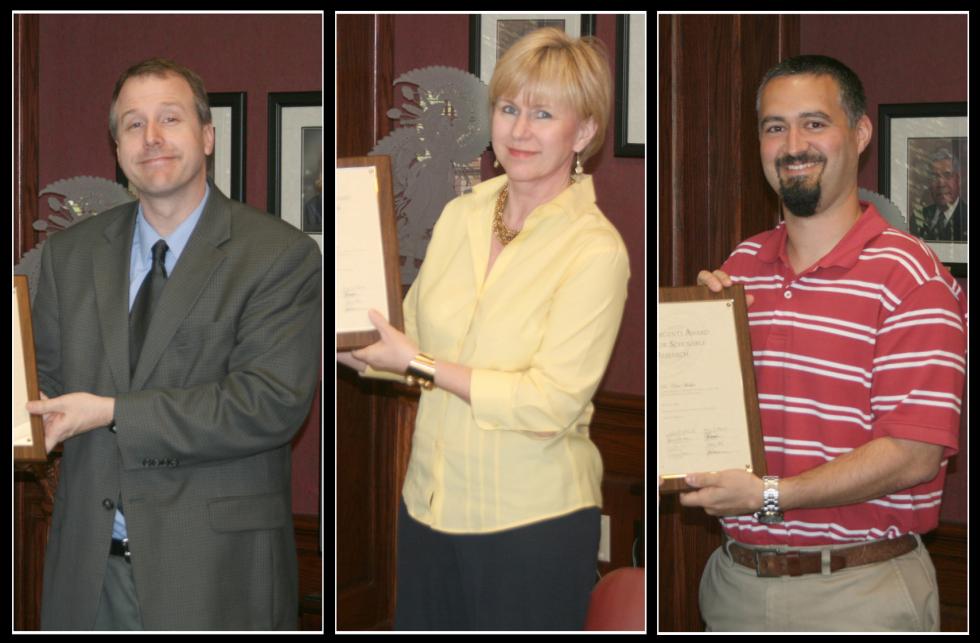 Faculty Members Honored for Classroom and Research Work