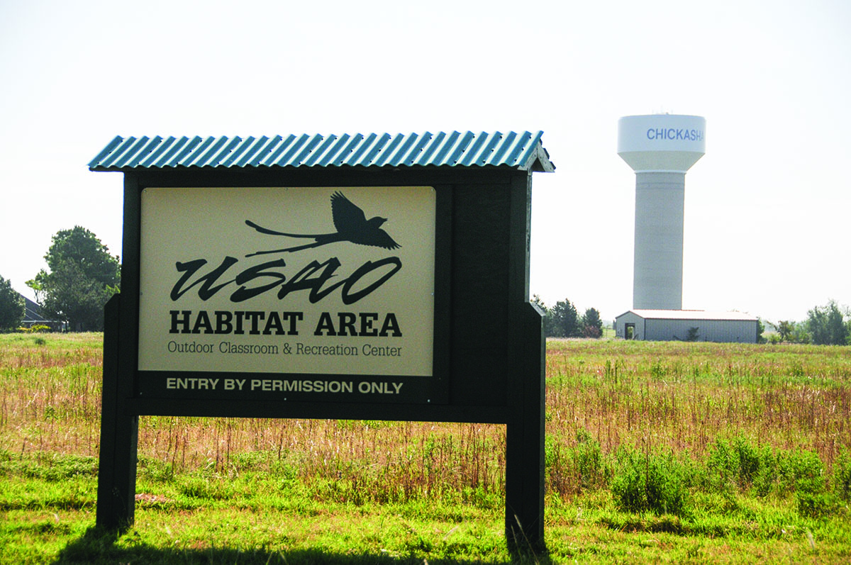 picture of sign at the USAO habitat area