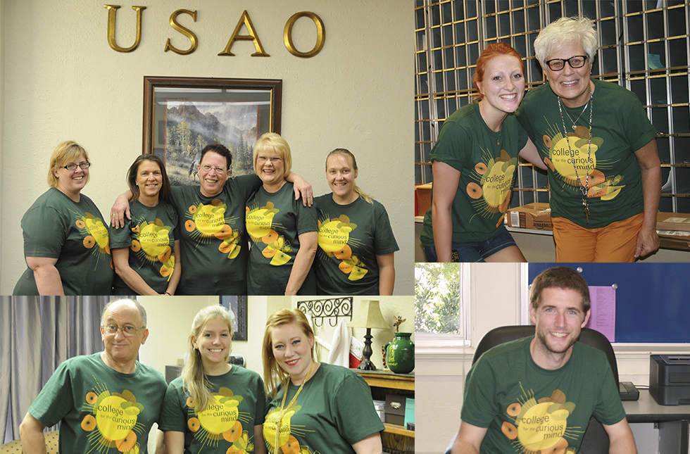 USAO students and advisors representing Around the Oval