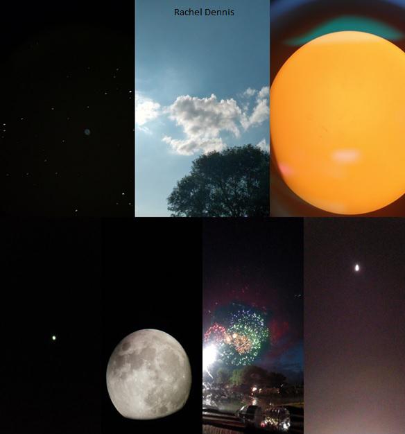 Rachel Dennis astrophotography collage