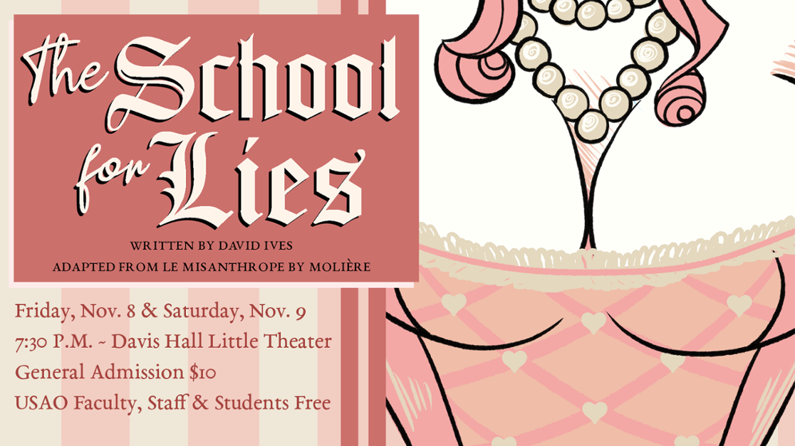 “The School for Lies” brings French satire into 21st century Nov. 8–9