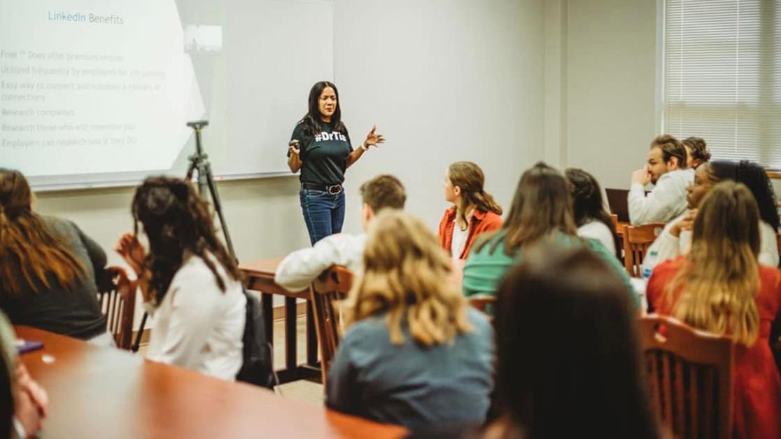 Murray has some especially motivating words for students currently at USAO or on the cusp of starting their college career