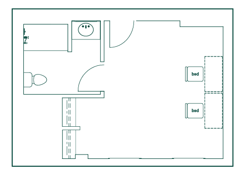 Robertson Hall room layout.